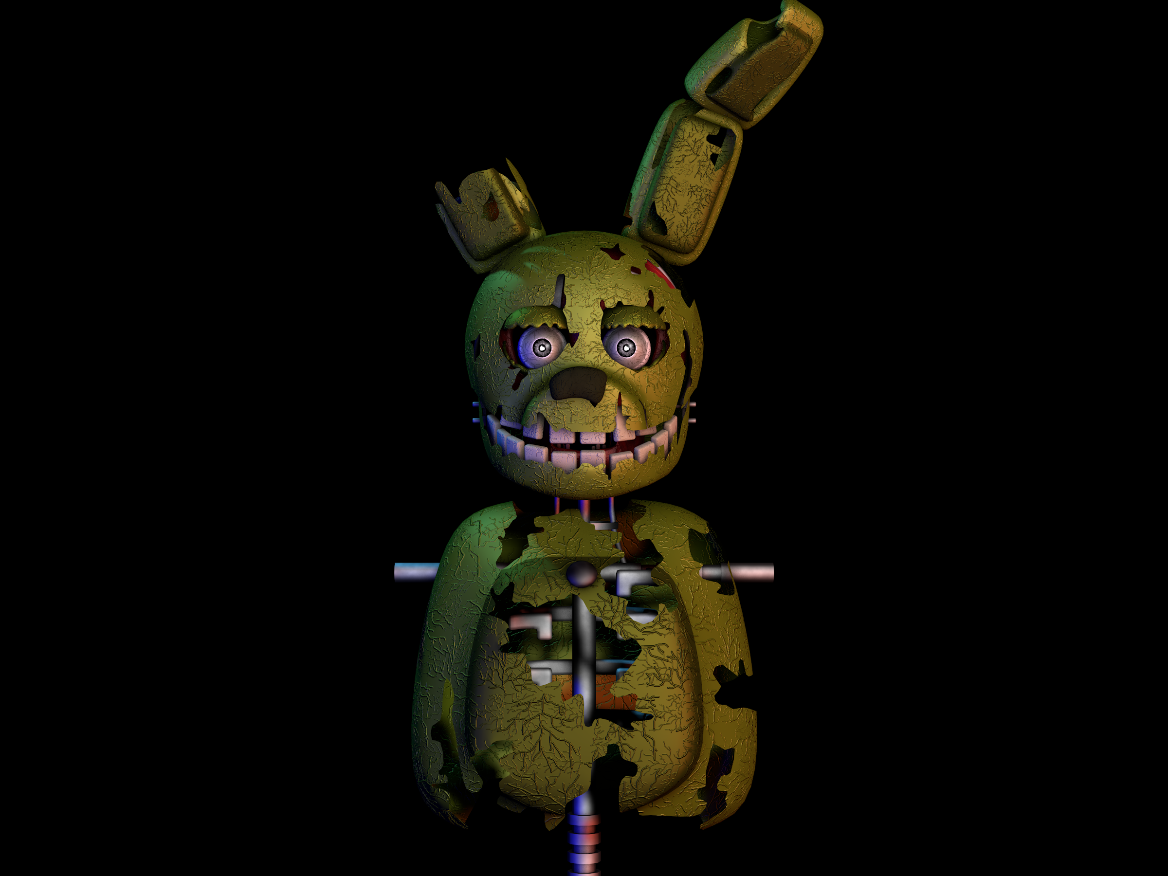 Springtrap WIP 1 by GaboCOart on DeviantArt