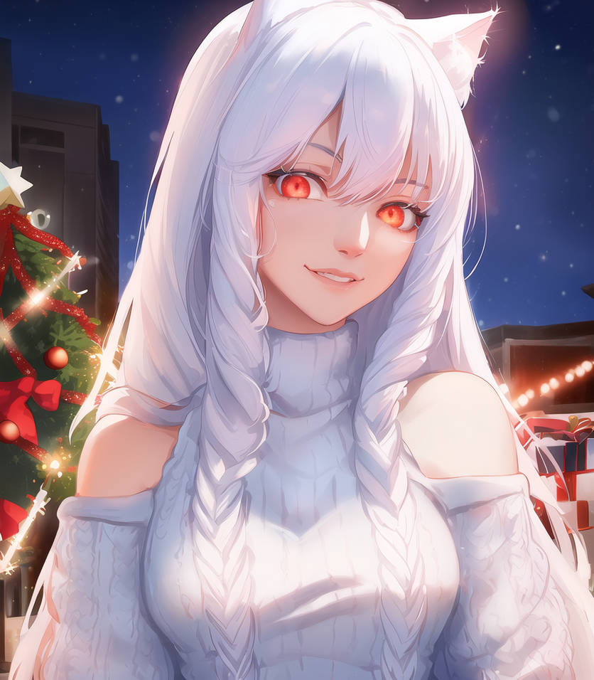 Luna the cat winter night by Sigmacat on DeviantArt