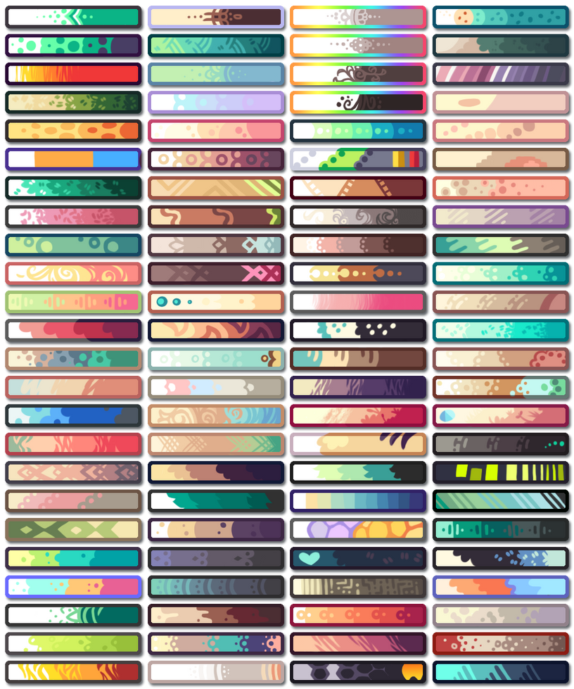 Colour Palettes - One by PaperJax on DeviantArt