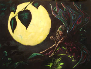 moonlight faery my painting