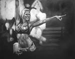 Kelly Kelly WWE Diva my painting by cliford417