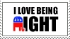 Right-wing politics stamp