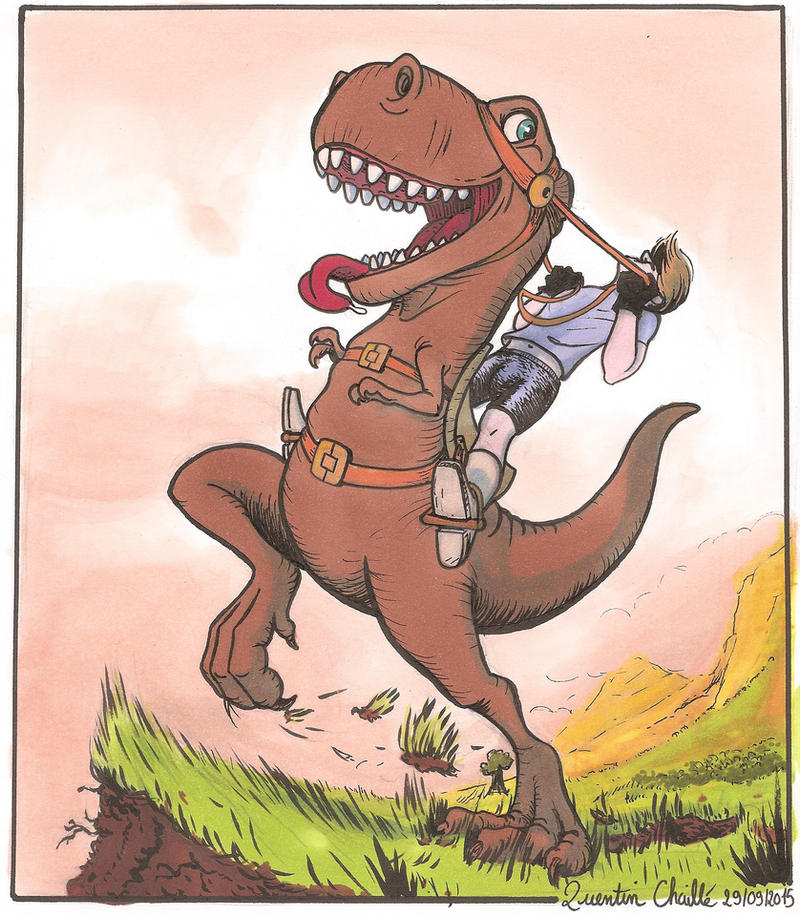 Dino Riding Shark Dino-Riding by qbgchaille on DeviantArt