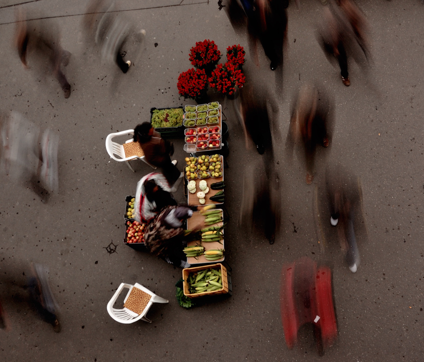 the fruit vendor I