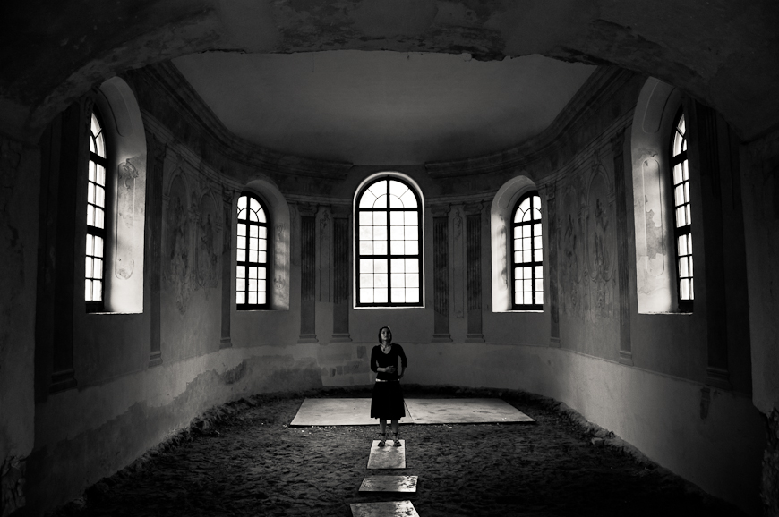 girl in the chapel