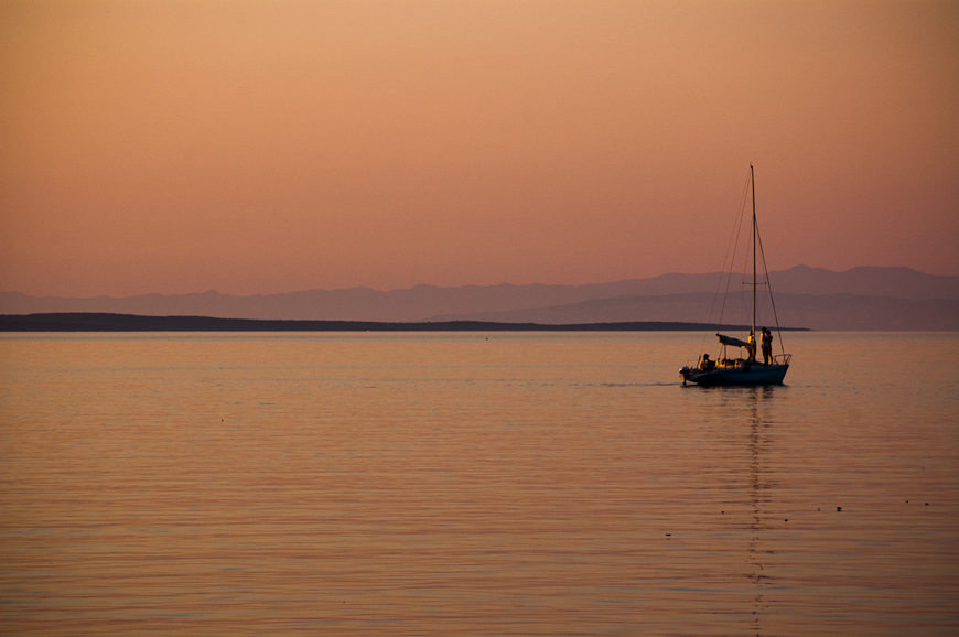 romance in the sunset