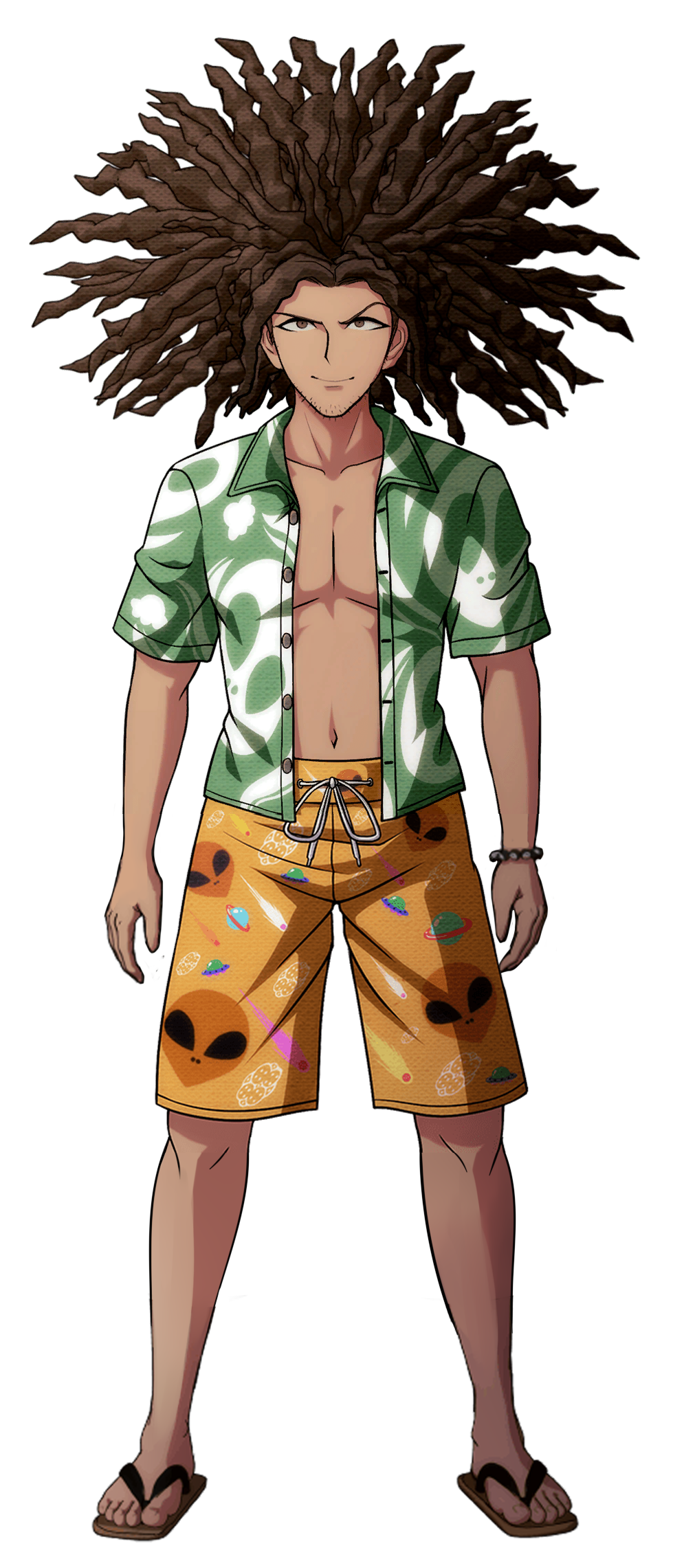 Yasuhiro Hagakure Swimsuit FullBody Sprite Edit by BiggestDummyHead on