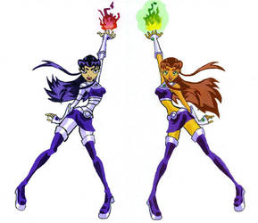 Starfire and Blackfire