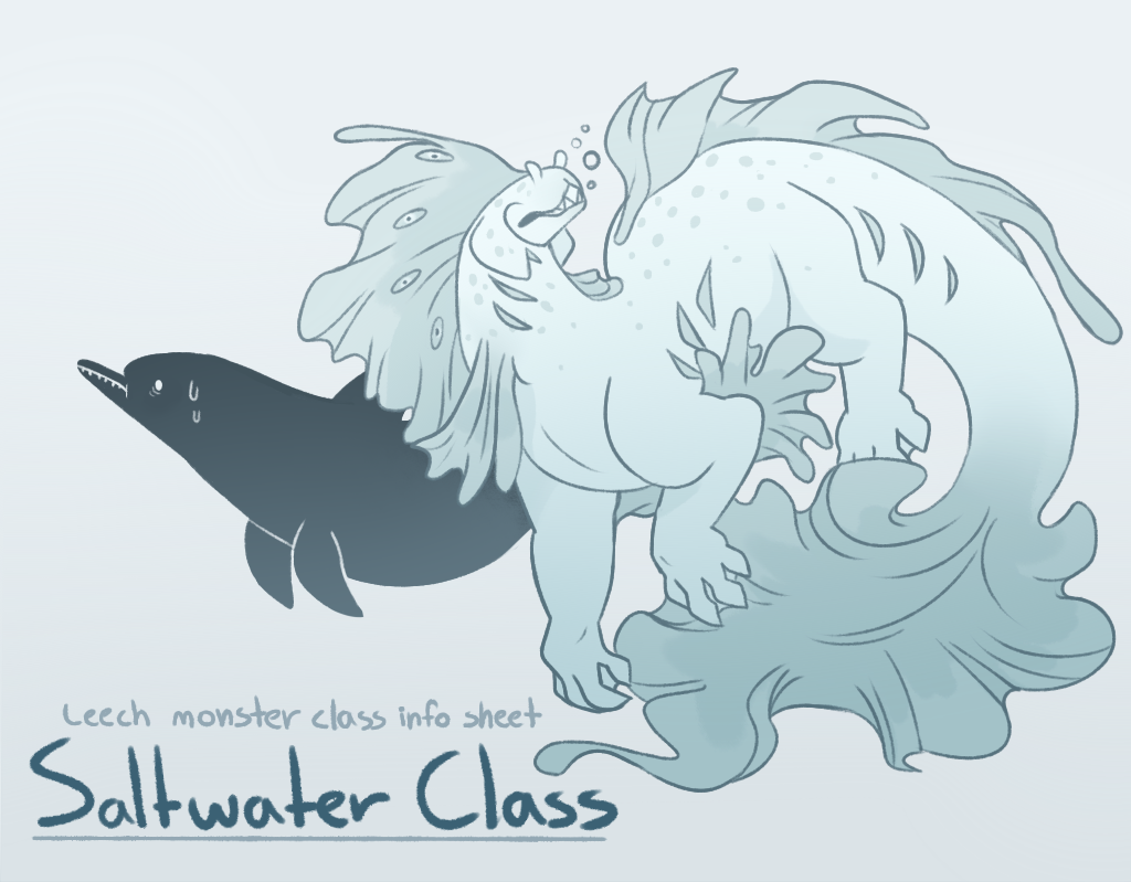 Leech Monster info Sheet [Salwater Class] by occultic on DeviantArt