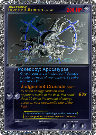 Inverted Arceus Pokemon Card