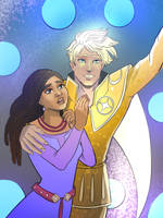 Asha and Starboy Wish fanart