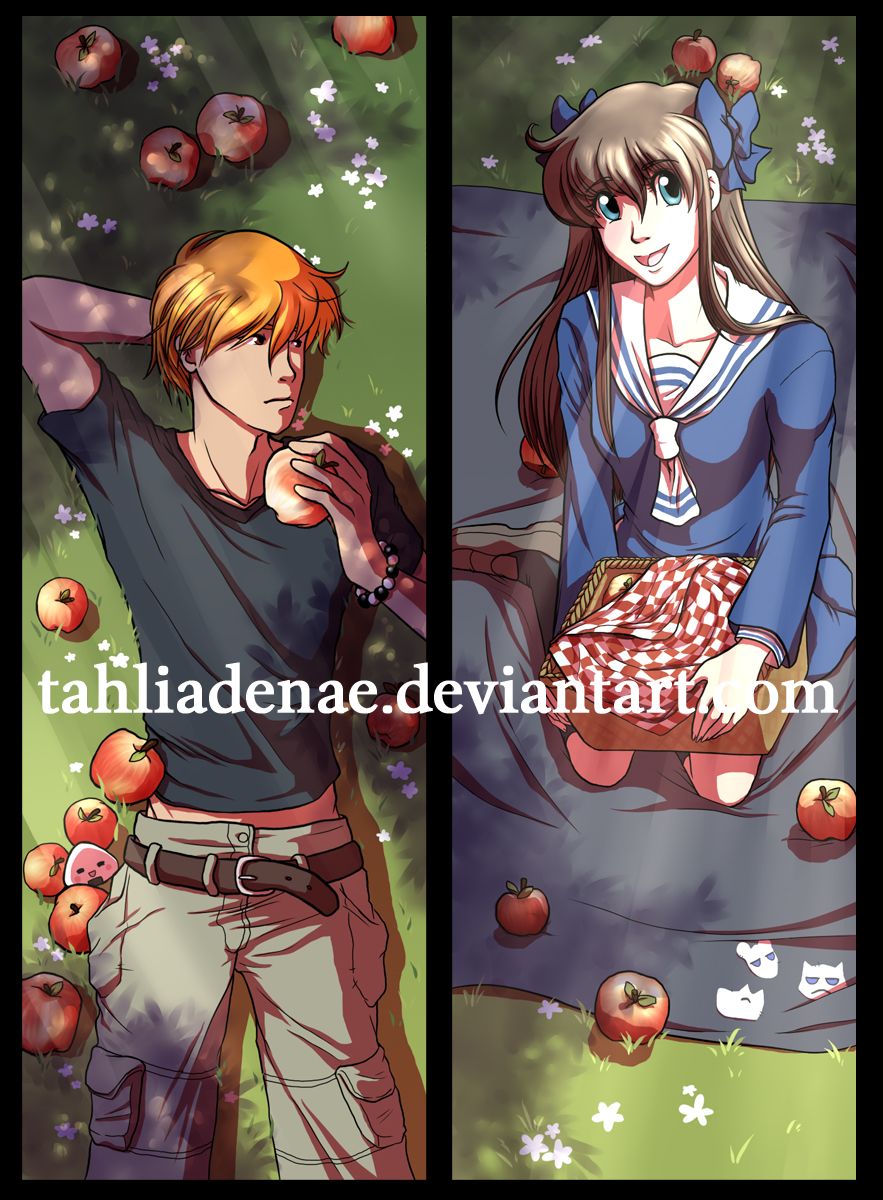 Fruits Basket Bookmark - Tohru and Kyo