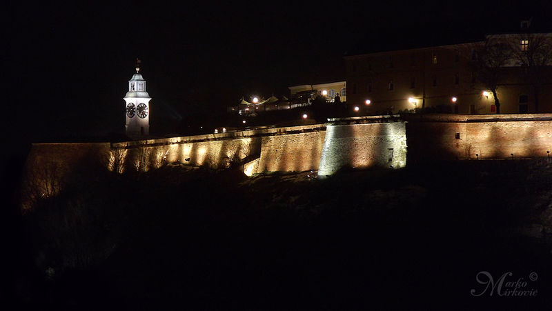 Petrovaradin fortress and drunken watch