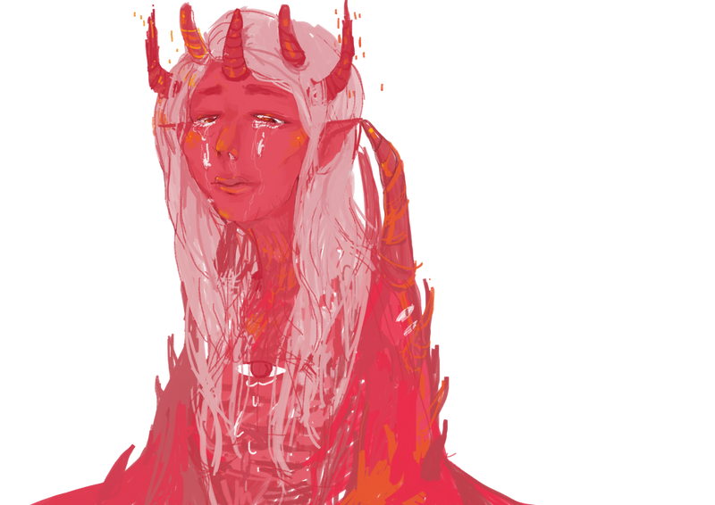 Crying Devil Devil that just keeps crying by licoriceghost on DeviantArt