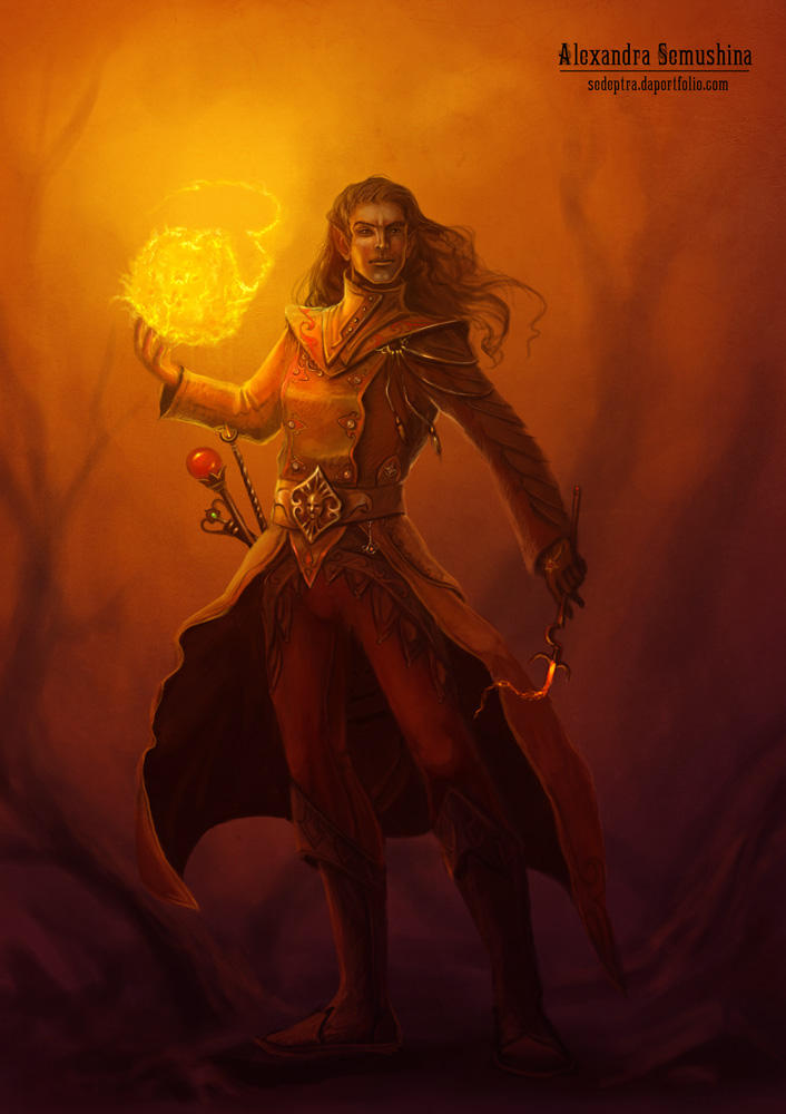 Fire mage by Sedeptra on DeviantArt