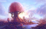 Mushroom city by Sedeptra
