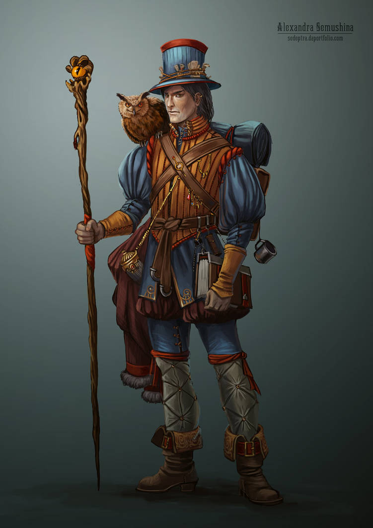 Merryk, the wondering mage by Sedeptra on DeviantArt