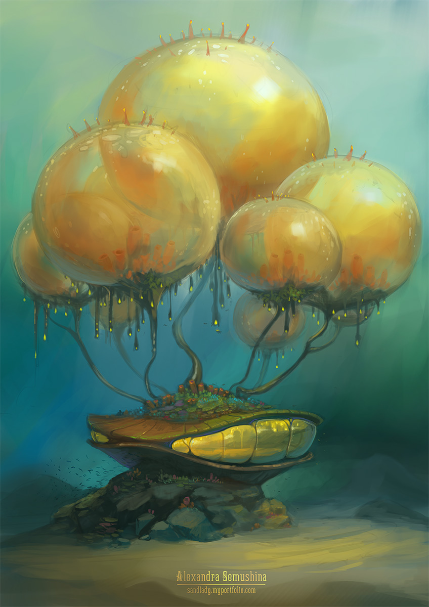 Underwater biotech house 2 by Sedeptra on DeviantArt