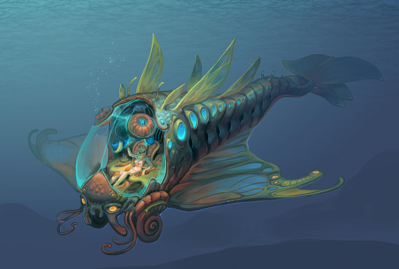 Biotech bathyscaphe by Sedeptra on DeviantArt