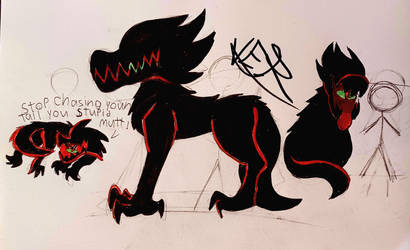Tis a demon with a dogs body