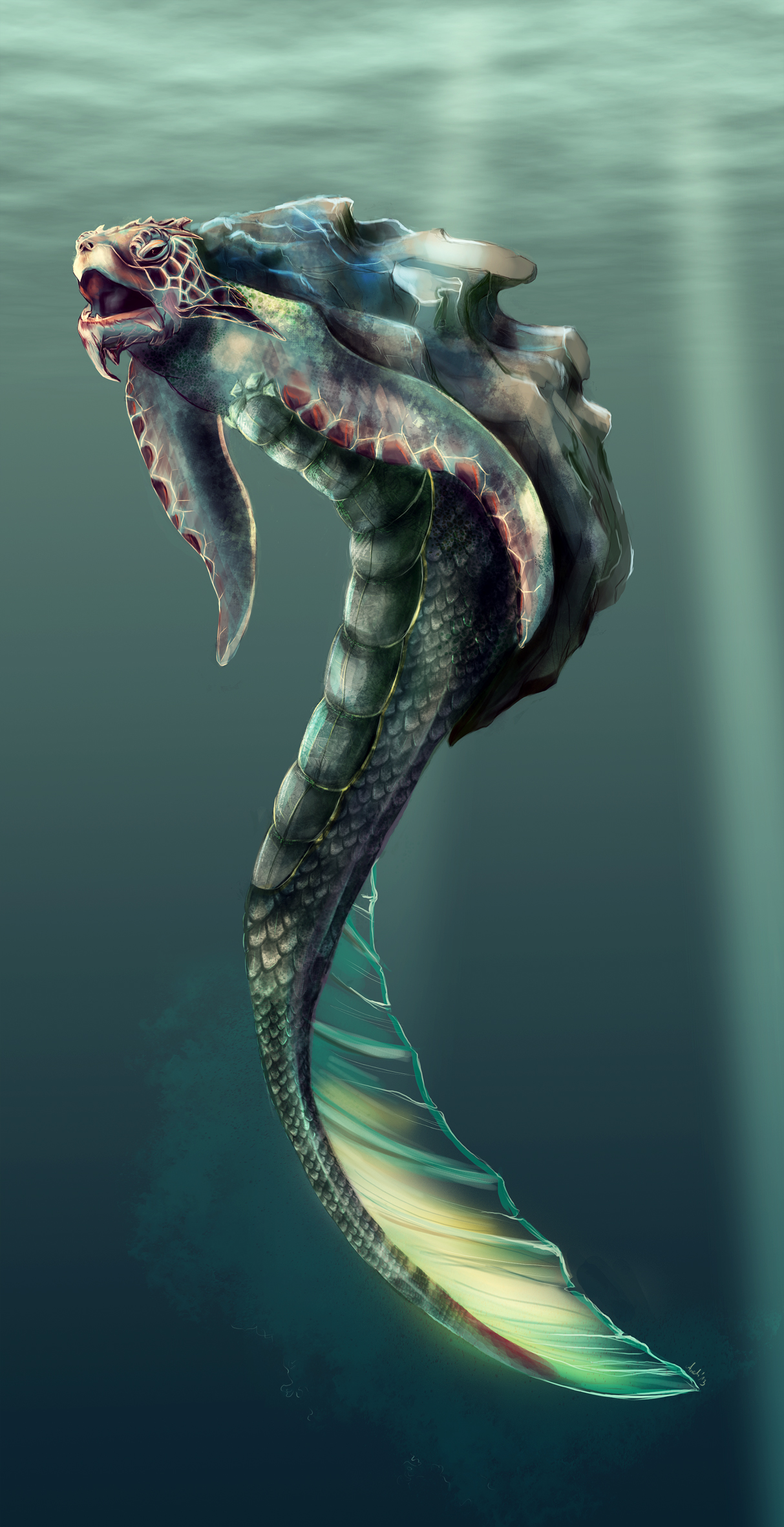 Water monster by AnnaKowalczewska on DeviantArt Water monster by AnnaKowalczewska on DeviantArt
