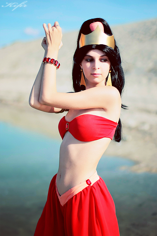 self] Red Princess Jasmine Cosplay : r Jasmine Cosplay Costume Halloween Pr...