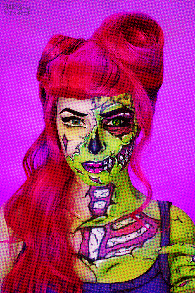POP ART ZOMBIE Makeup by Rei-Doll