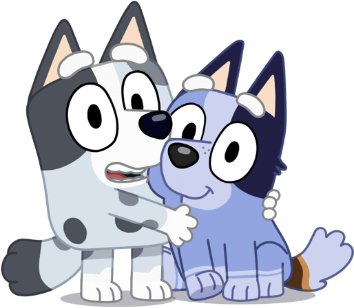 Bluey and Bingo Heeler (PNG) by MrMickeytronic on DeviantArt