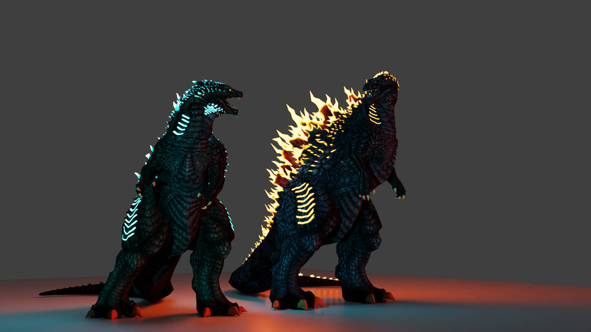 Two Godzilla's The two godzilla's Cycles 2 by demogorgonTwisted08 on DeviantArt