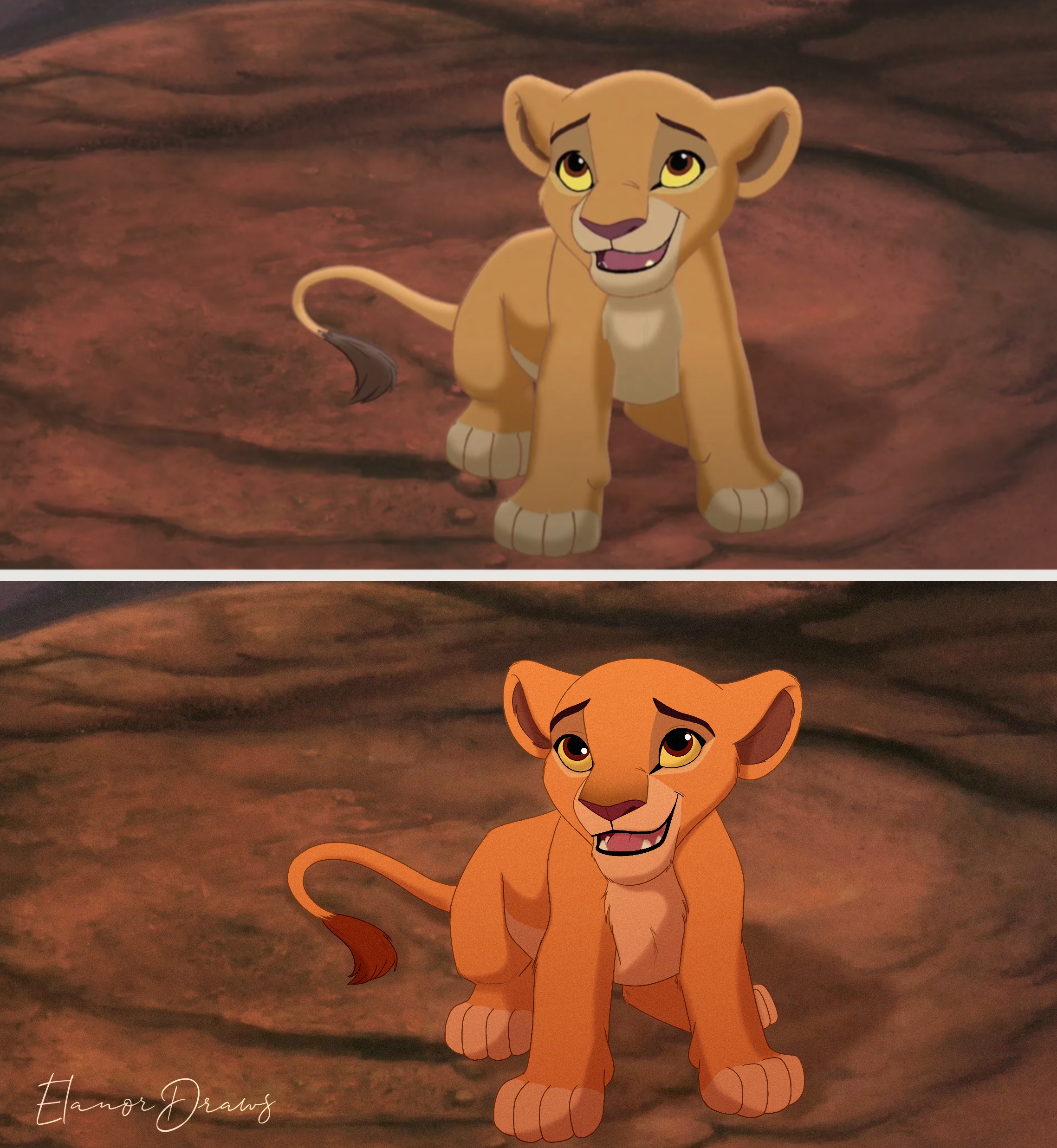 The lion king 2 screencap redraw - Kiara by ElanorDraws on DeviantArt