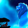 Collaboration Mufasa and Simba concept art redraw