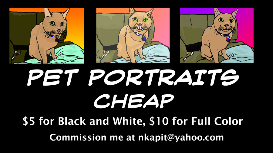 Pet Portraits Cheap! by WyreCats