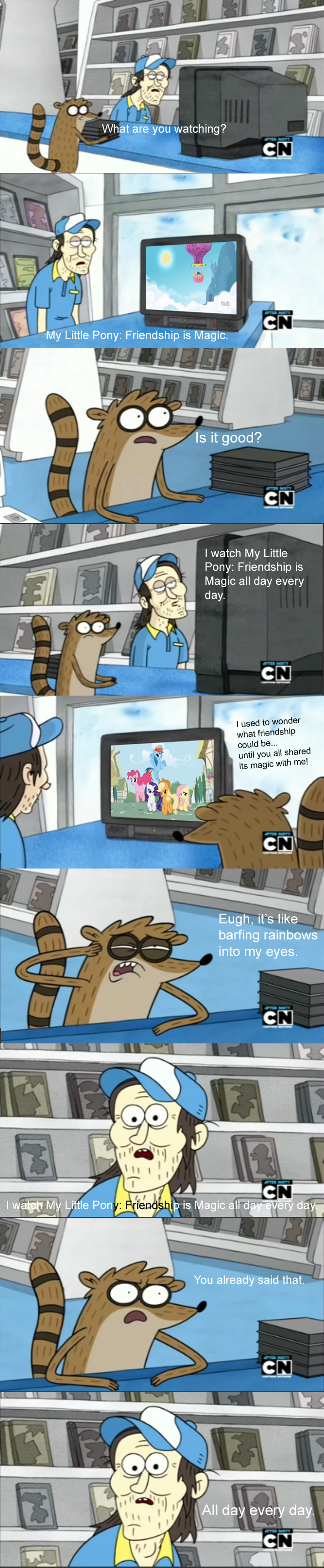 and then Rigby was brony