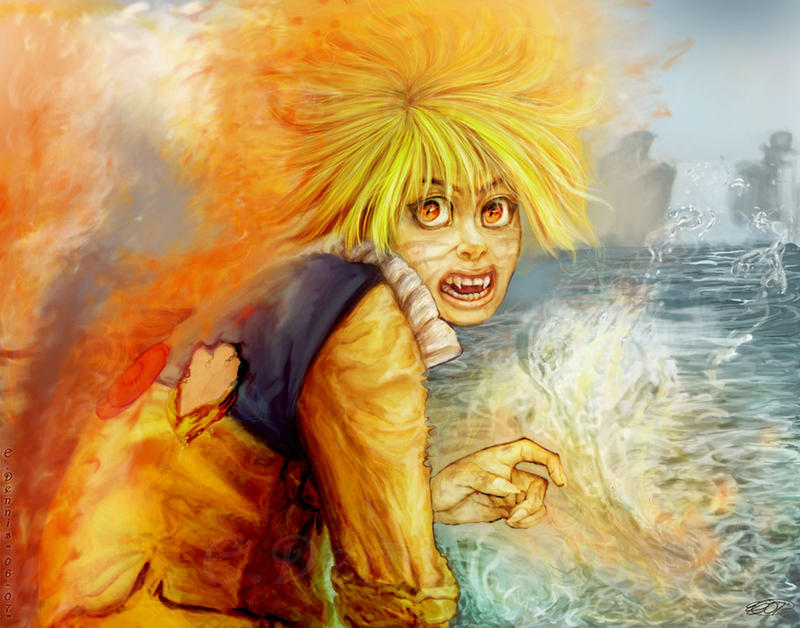 Naruto - Rage by slvrflame19 on DeviantArt