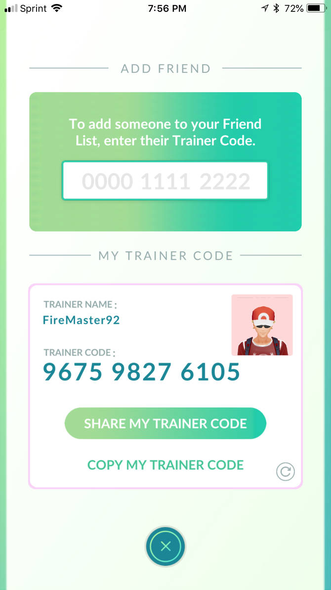 My Pokemon Go Friend Code by FireMaster92 on DeviantArt