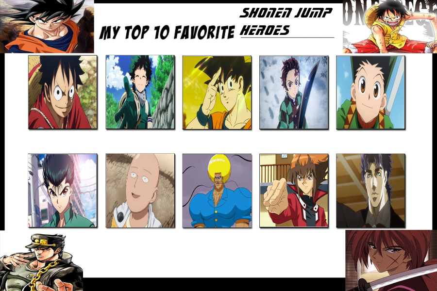 My Top 10 Favorite Shonen Jump Main Heroes by FireMaster92 on DeviantArt