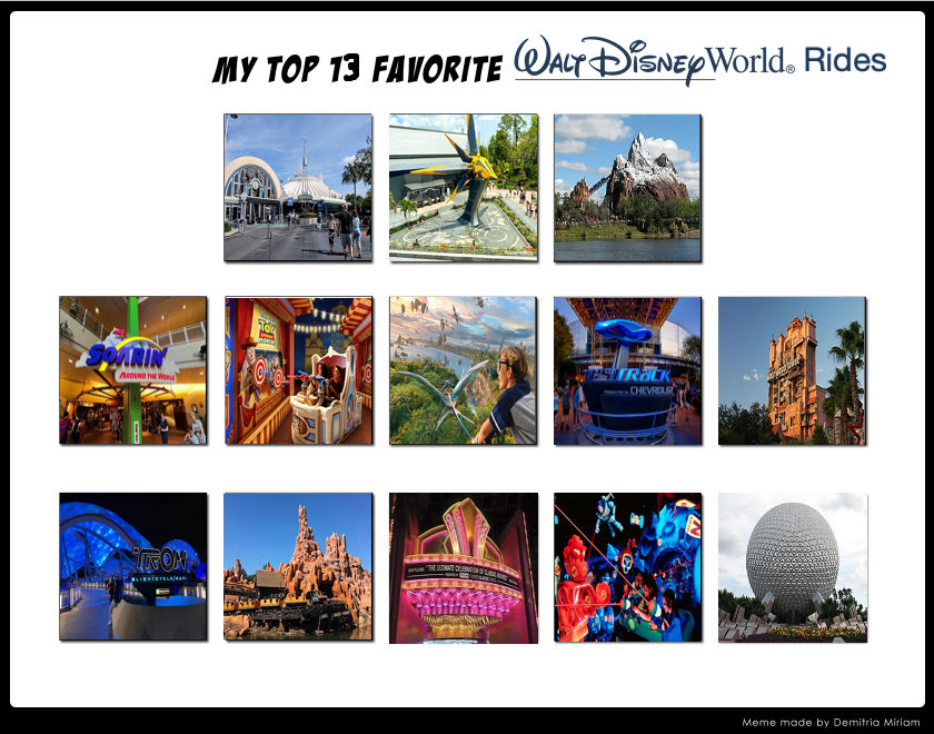 My Top 13 Favorite Walt Disney World Rides by FireMaster92 on DeviantArt