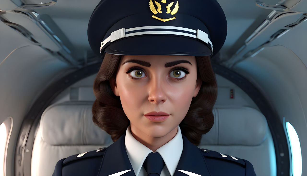 Female Pilot Deviantart Aircraft pilot created by AI -20240106201234adhA by pink999o on DeviantArt