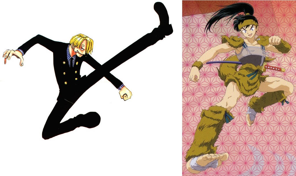 OnePiece und InuYasha: Sanji und Kouga