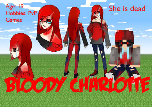 New OC Minecraft skin BLOODY CHARLOTTE