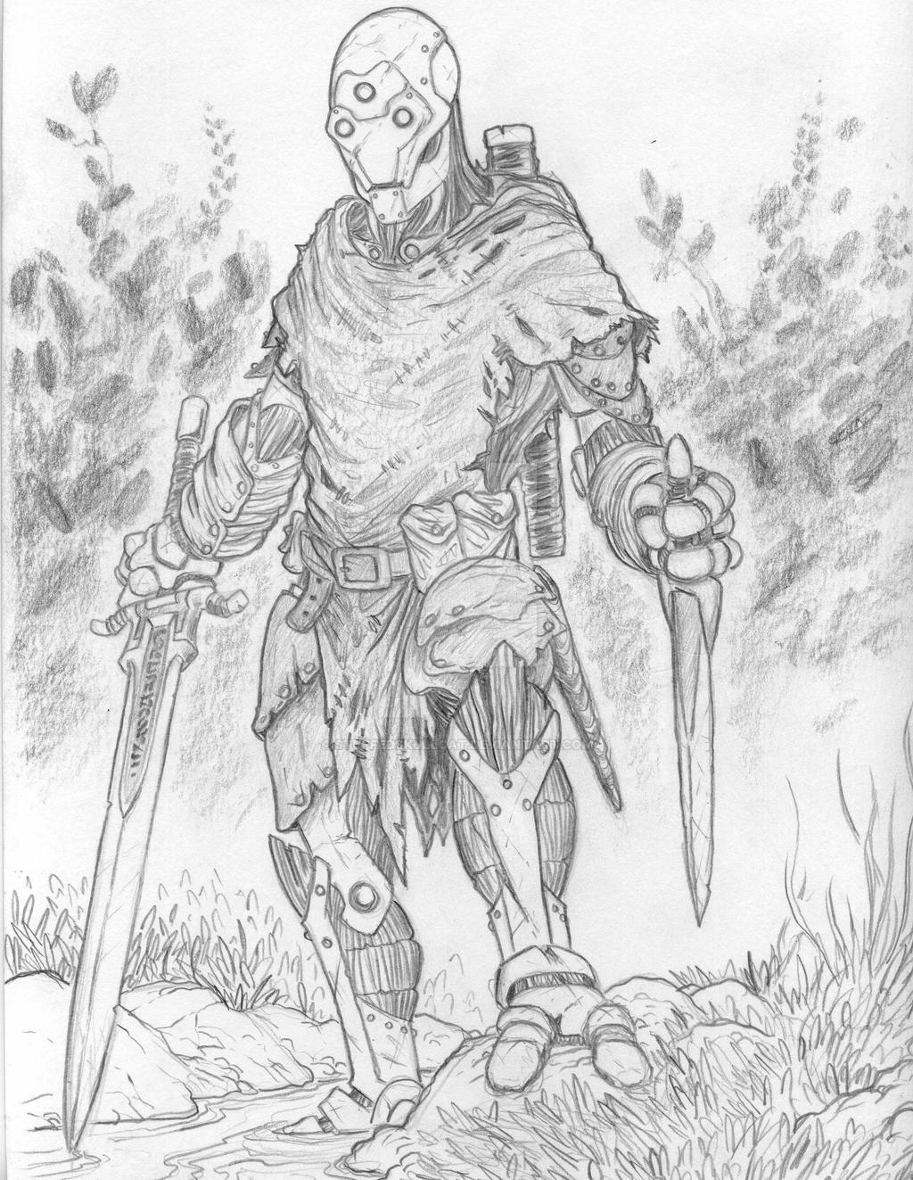 Seven, warforged ranger by stuffedskullcat on DeviantArt