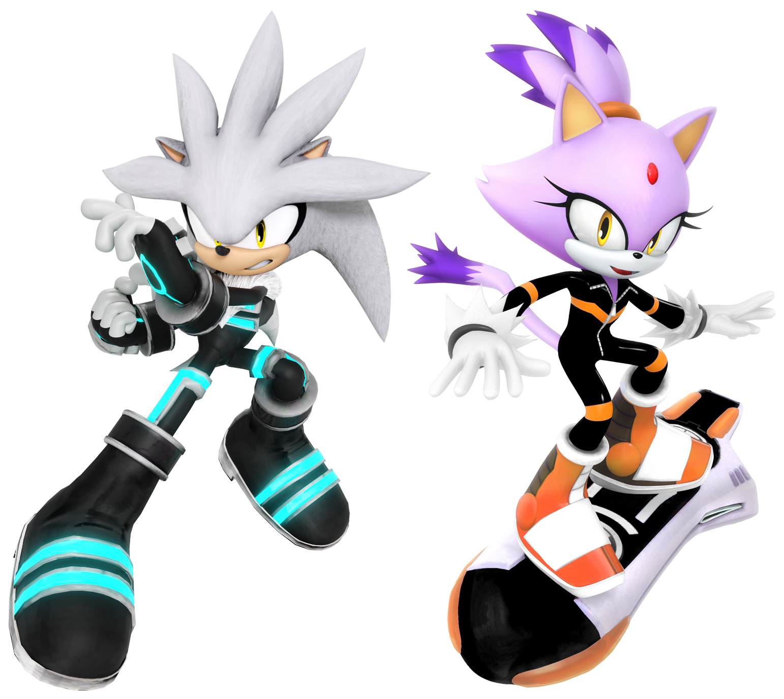 Silver and Blaze - Back in Black by Titanprime1 on DeviantArt