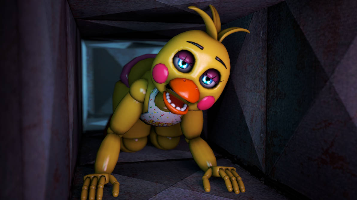 Splinks Puppet Splinks toy chica in vent render by Bad131 on DeviantArt