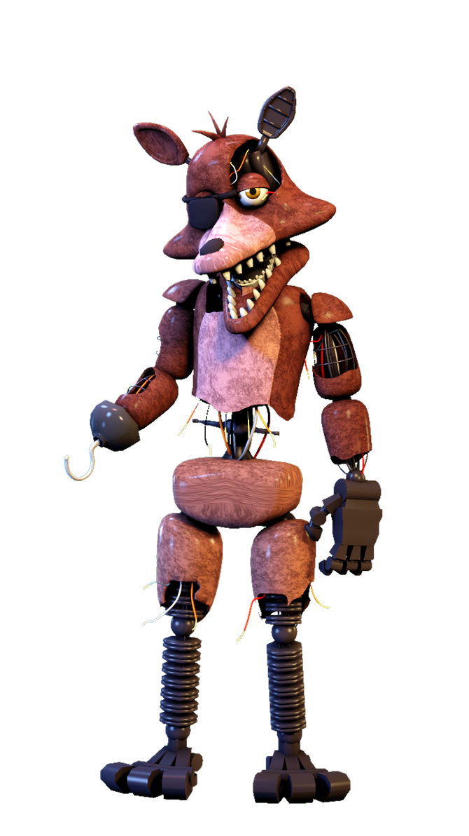 rafa model withered foxy render by Bad131 on DeviantArt