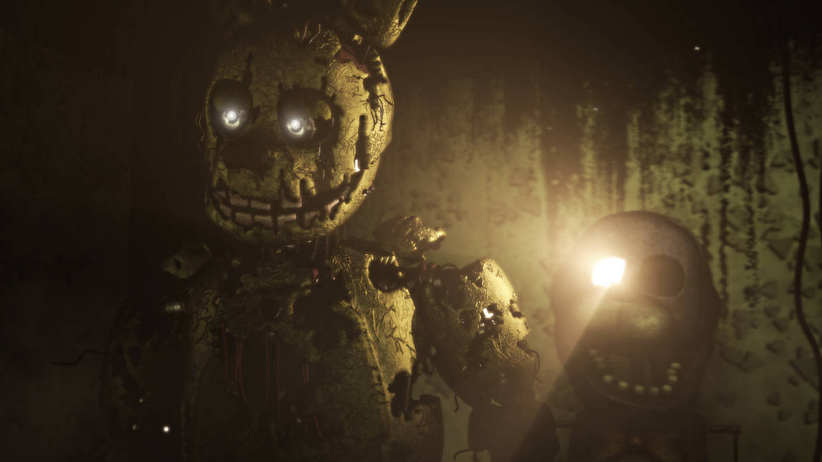 Spring Trap Title Springtrap Poster Remake 1 by Bad131 on DeviantArt