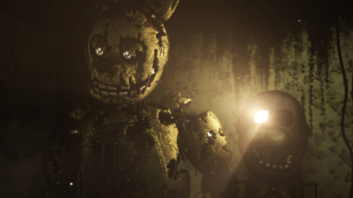 springtrap and bonnie stand by Bad131 on DeviantArt