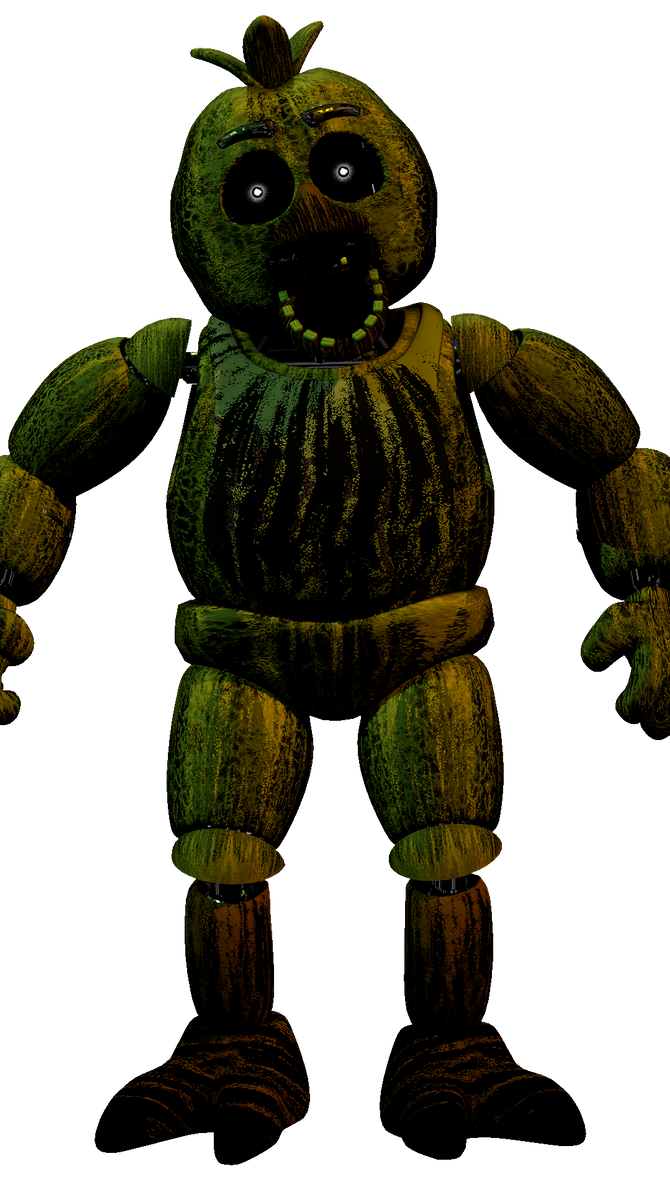 Phantom Chica render by Bad131 on DeviantArt