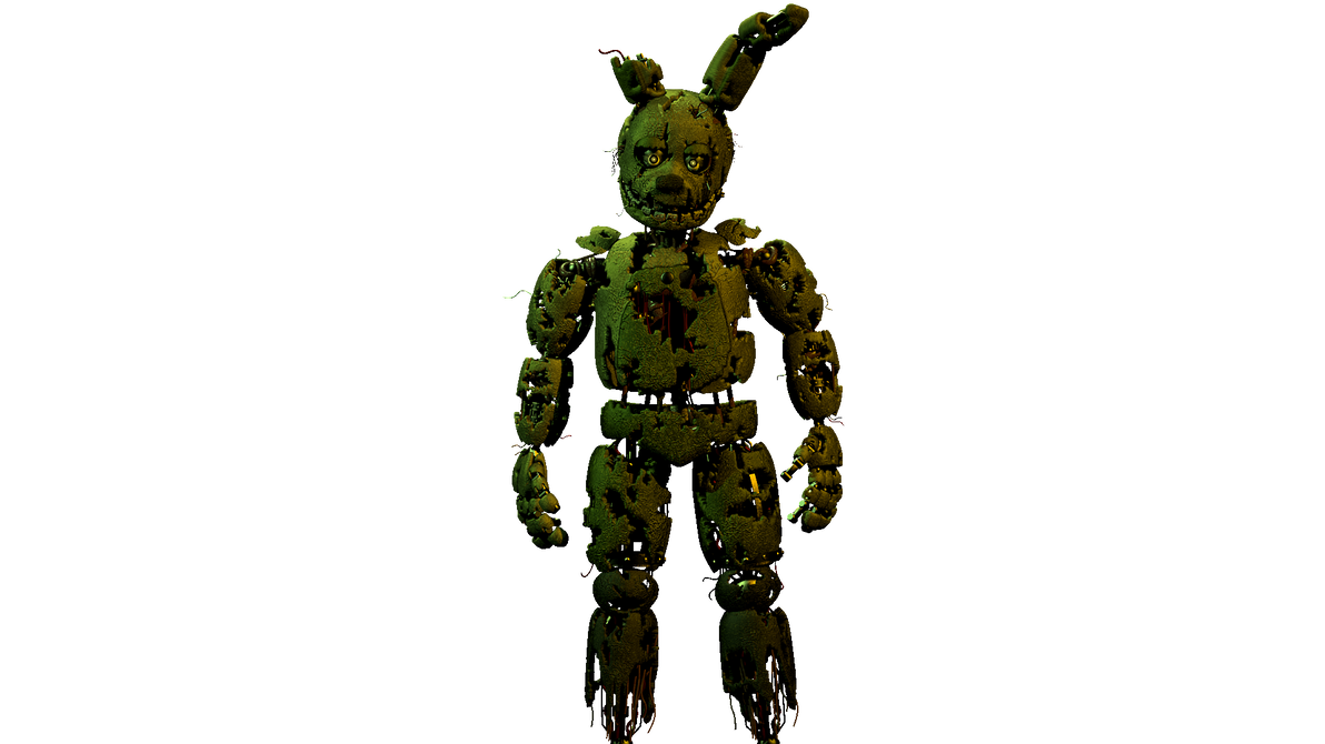 Springtrap render by Bad131 on DeviantArt