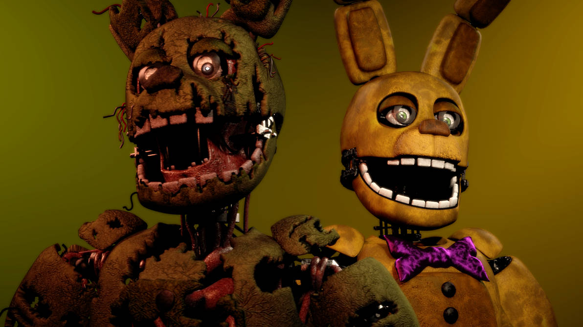 springtrap and springbonnie by Bad131 on DeviantArt