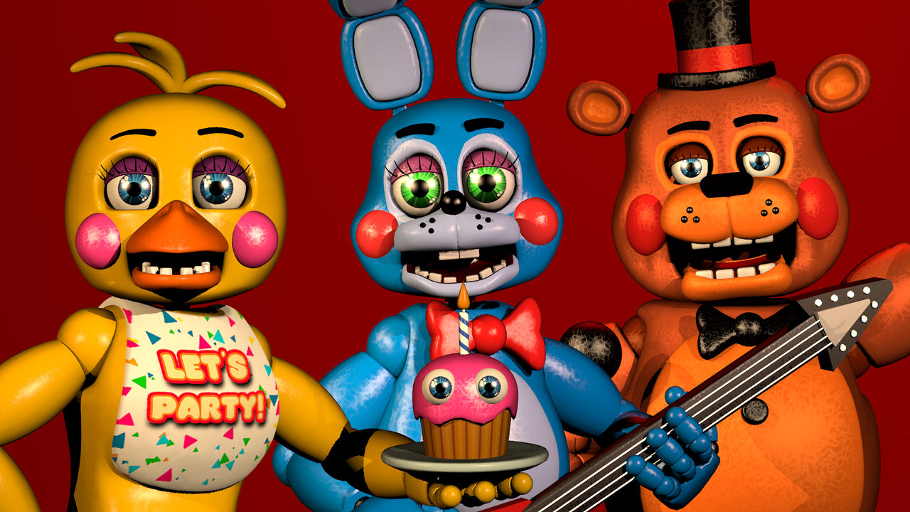 Fnaf Movie Main Gang Poster render by mysteriouspoggers12 on DeviantArt